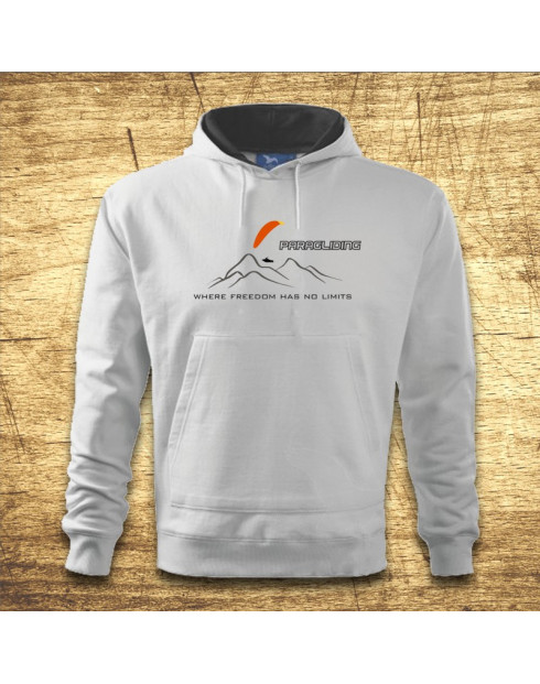 Pánská mikina Paragliding - Where freedom has no limits