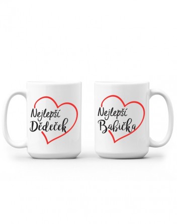 Hrnečky pro nejlepšího dědečka a babičku