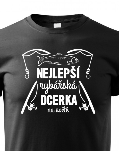 Dětské tričko Nejlepší rybářská dcerka na světě