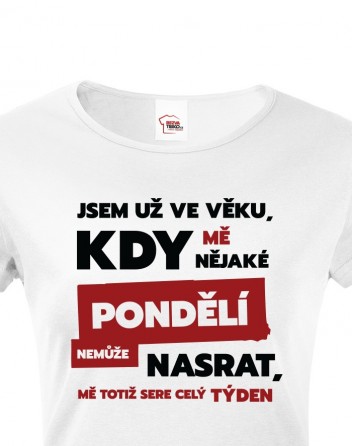 Dámské triko Jsem už ve věku