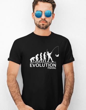 Tričko pro rybáře Rybářská evoluce