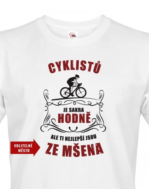 Pánské tričko - Cyklistů je sakra hodně