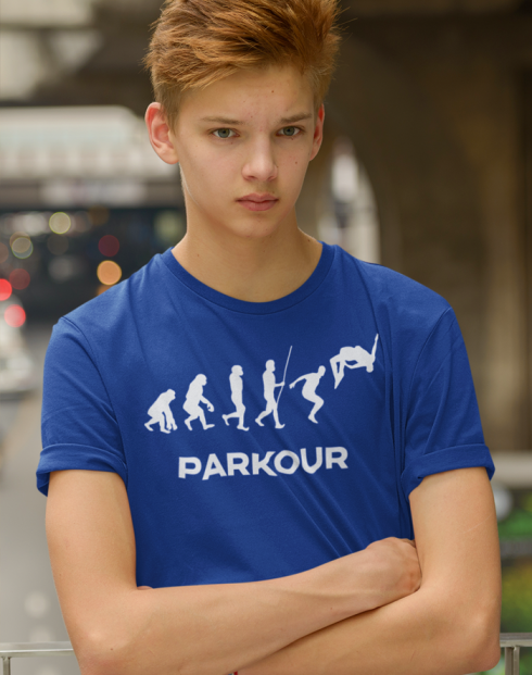Dětské tričko - Parkour evoluce