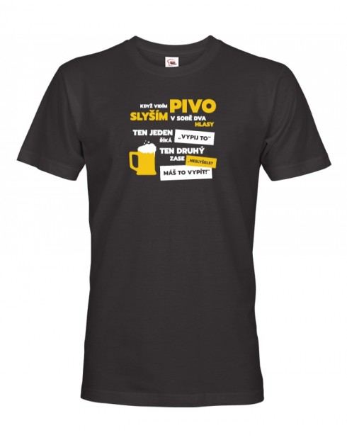 Pánské tričko - Když vidím pivo