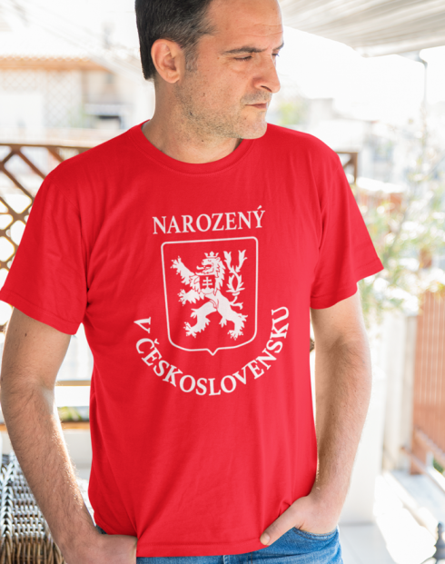 Pánské tričko Narozený v Československu