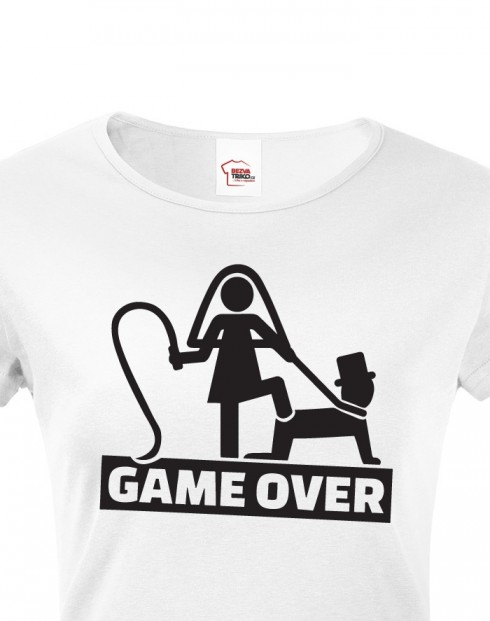 Dámské tričko na rozlučku Game Over 3