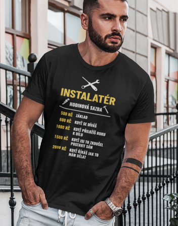 Pánské tričko - Hodinová sazba instalatér