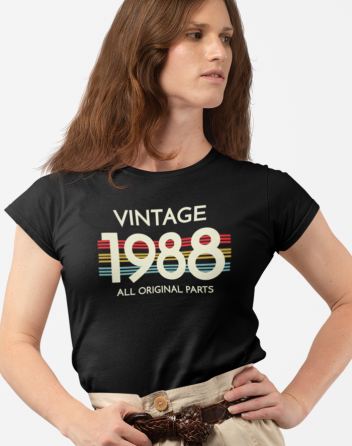 Dámské tričko k narozeninám - Vintage all original parts