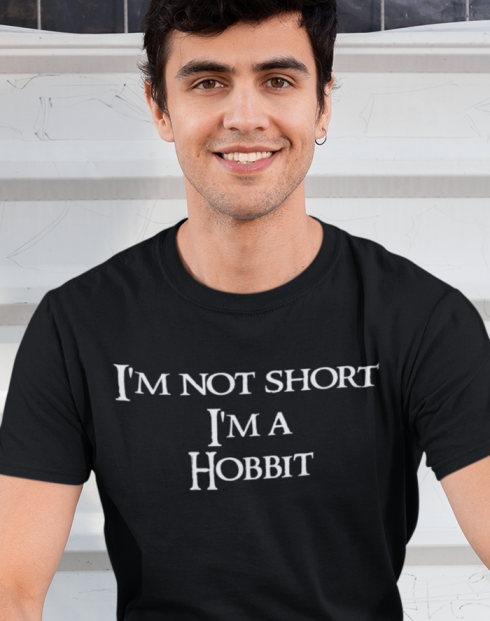 Pánské tričko "I am not short I am Hobbit"