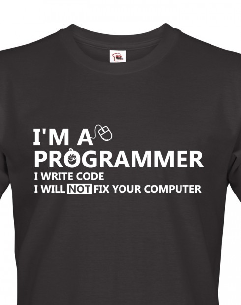 Pánské tričko - Jsem programátor