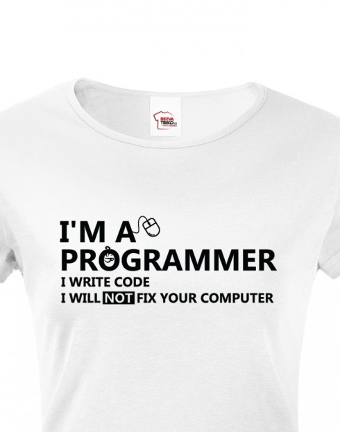 Dámské tričko - Jsem programátor