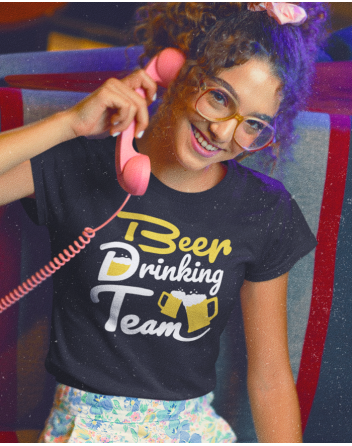 Dámské tričko - Beer drinking team