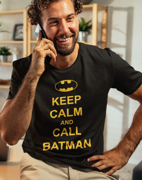 Pánské tričko - Keep calm and call Batman
