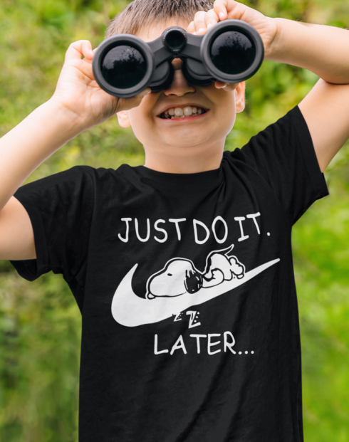 Dětské tričko s potiskem JUST DO IT TOMORROW