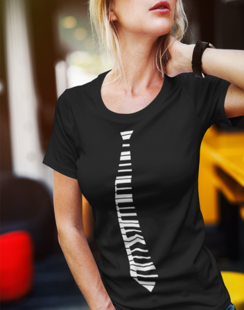 Dámské tričko - Kravata klavír