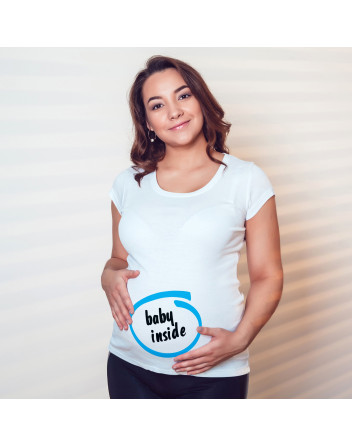 Těhotenské tričko Baby Inside