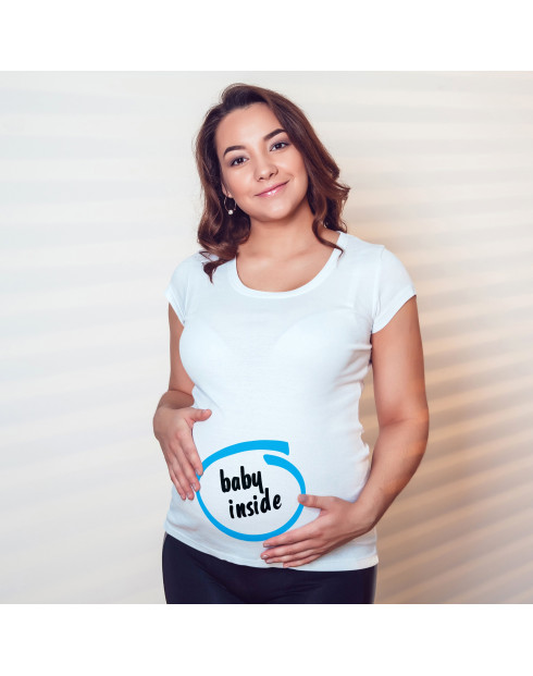 Těhotenské tričko Baby Inside
