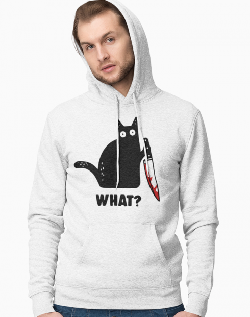 Pánská mikina s kočkou What