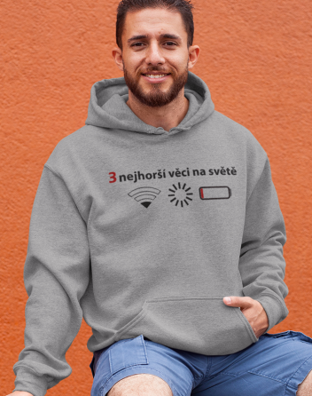 Pánská mikina 3 nejhorší věci na světě