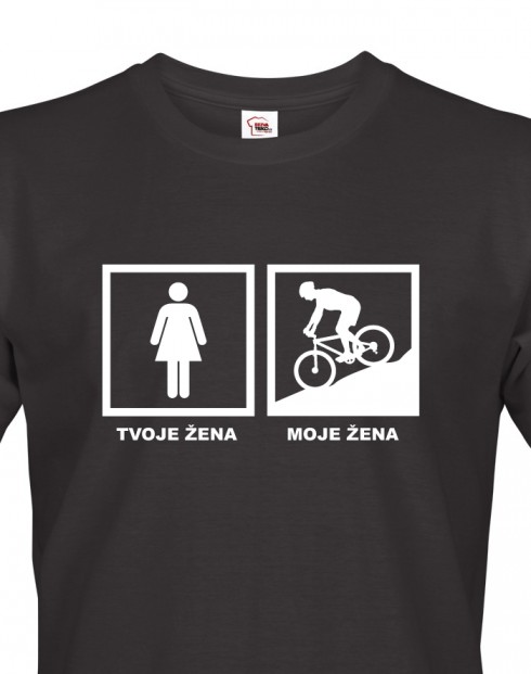 Pánské tričko pro cyklisty Cyklo žena