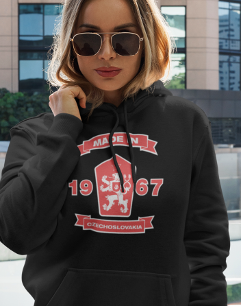 Dámská mikina s lvem a znakem ČSSR