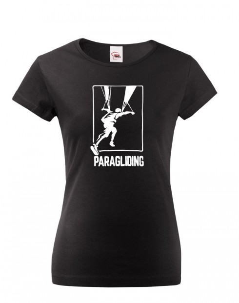 Dámské tričko pro fanoušky paraglidingu