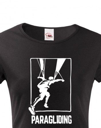 Dámské tričko pro fanoušky paraglidingu
