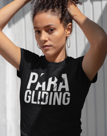 Dámské tričko s motivem paragliding