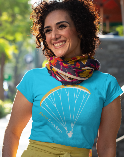 Dámské tričko - Paragliding tričko Pure Freedom