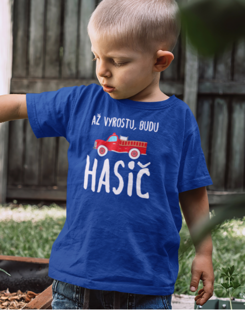 Dětské tričko Až vyrostu, budu hasič