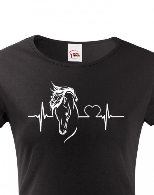 Dámské tričko Tep a kůň 2
