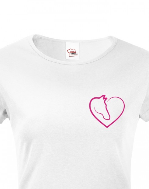 Dámské tričko Srdce na pravém místě