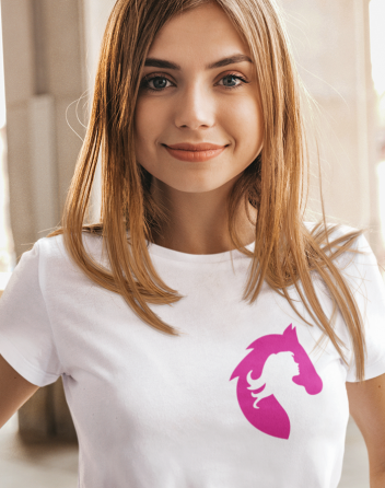 Dámské tričko Srdce kůň 2