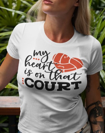 Dámské tričko Volejbal My heart