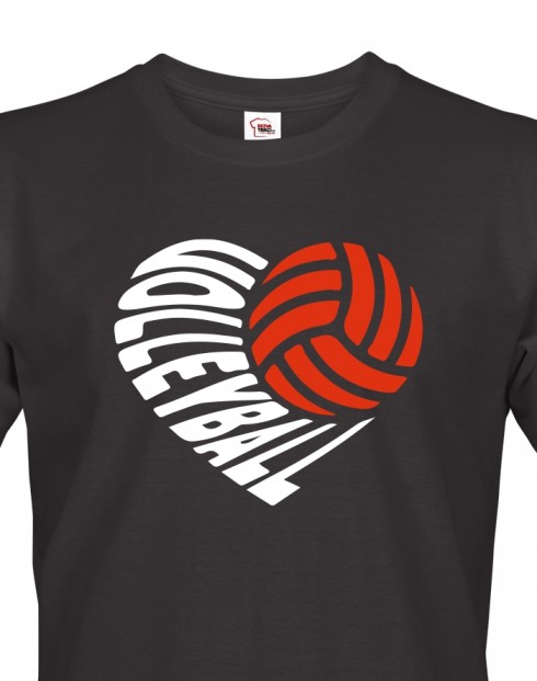 Pánské tričko Volejbal heart