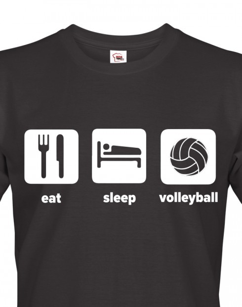 Pánské tričko eat,sleep,volleyball