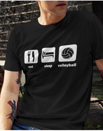 Pánské tričko eat,sleep,volleyball