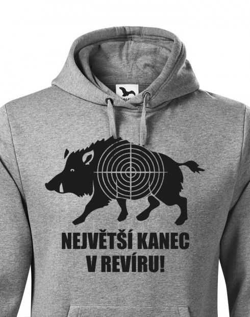 Mikina nejen pro myslivce Největší kanec v revíru