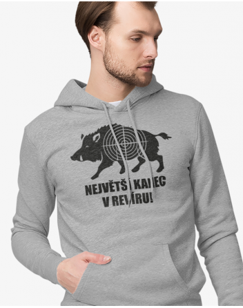 Mikina nejen pro myslivce Největší kanec v revíru