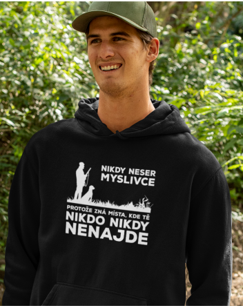Pánská mikina - Nikdy neser myslivce