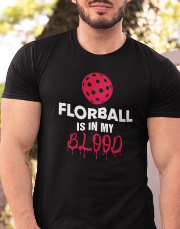 Pánské tričko Florbal is in my blood