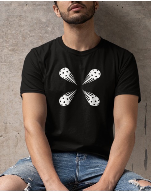 Pánské tričko s potiskem - Florbal míček