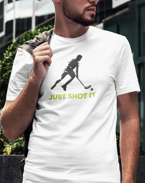 Pánské tričko - Florbal just shot it