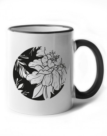 Keramický hrneček - Květiny