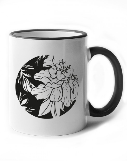 Keramický hrneček - Květiny