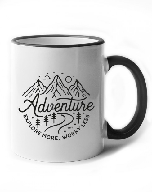 Hrnek pro cestovatele - Adventure more, worry less