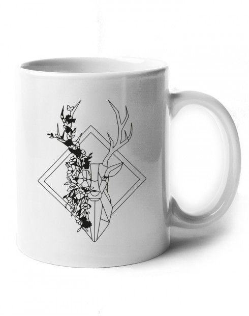 Keramický hrnek pro myslivce - Jelen