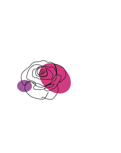 Hrnek s motivem růže