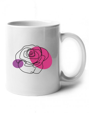 Hrnek s motivem růže