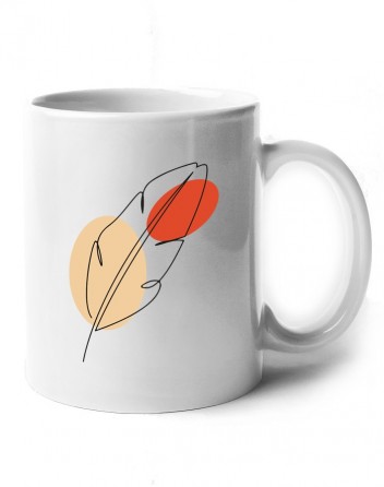 Keramický hrnek - Peříčko